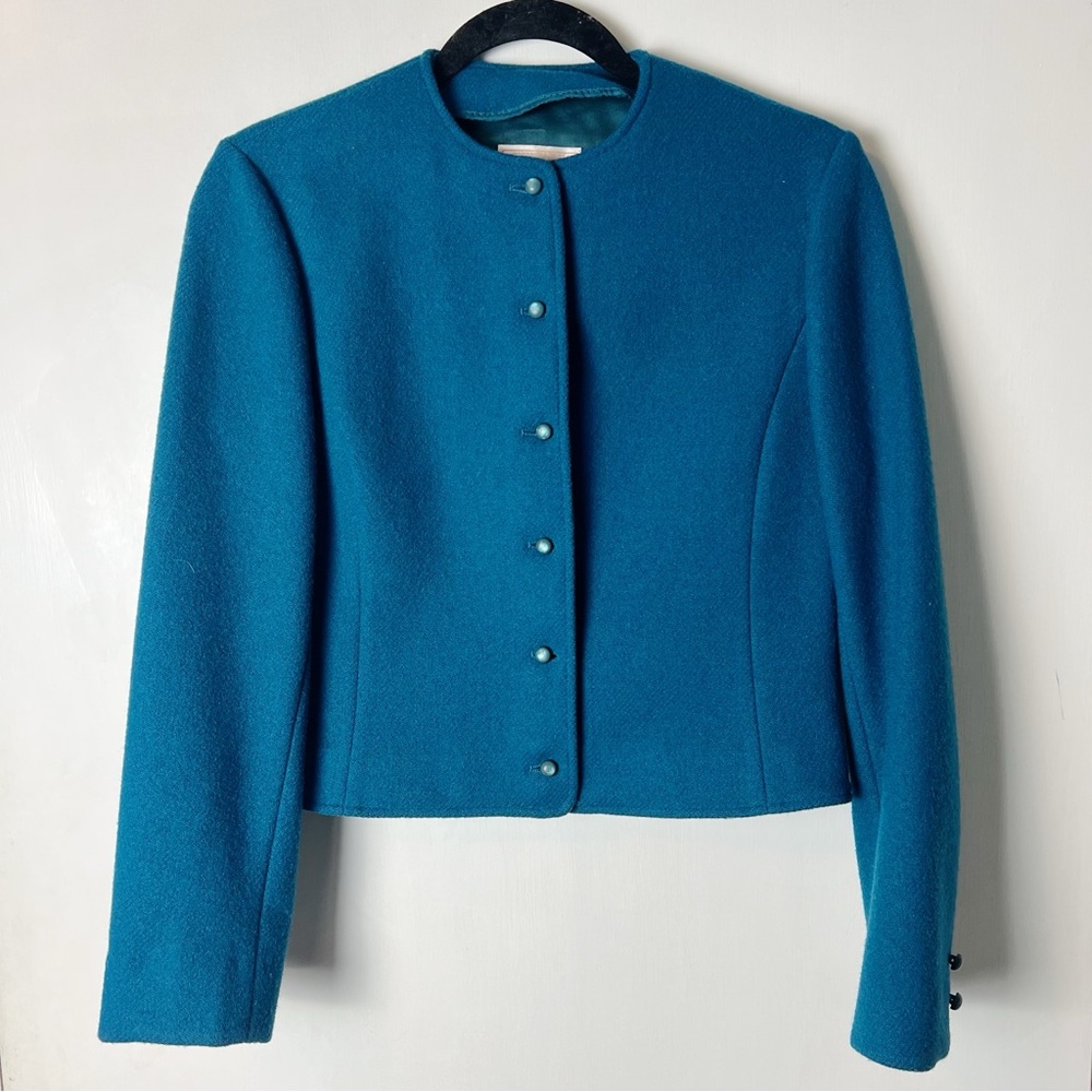 Pendleton - Women’s Vintage Wool Cropped‎ Button Down Blazer 50s 60s - Sz. 6
